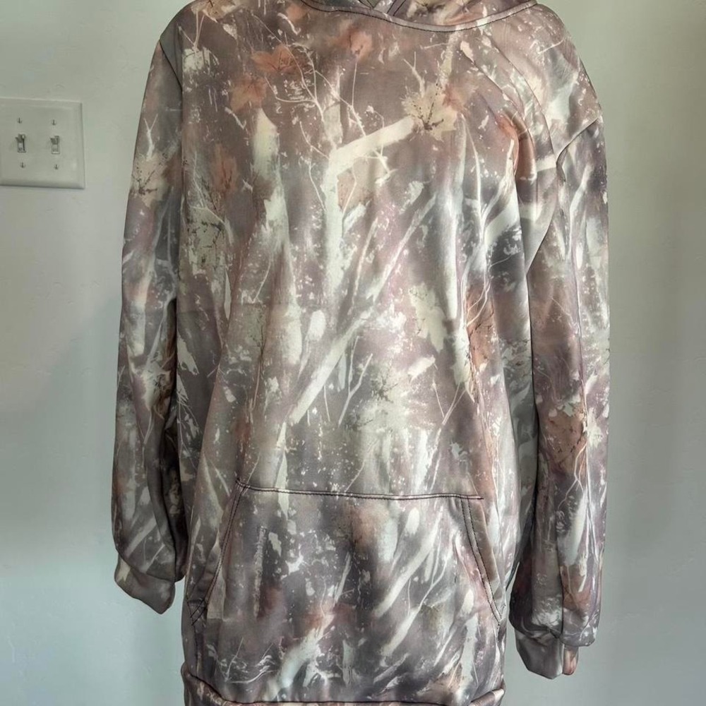 Camo Hoodie Camouflage Pullover Activewear Casual Athleisure Outdoors
